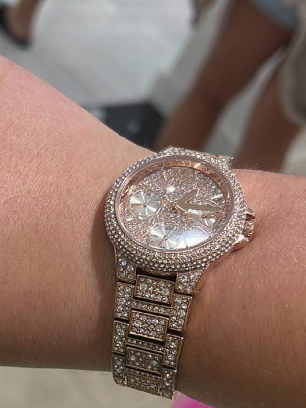 Michael Kors Rose Gold Crystal Pavé Bracelet Watch - Picture 2 of 2